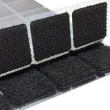 (1x1 Inch, 48 Set Squares) Strips with Adhesive for Fabric, No Sew Stick On for Fabric, Sticky Back for Clothes, Curtains - Heav