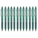 Pilot Pen Pilot Frixion Clicker Erasable Fine Point Pen, Green, Pack of 12