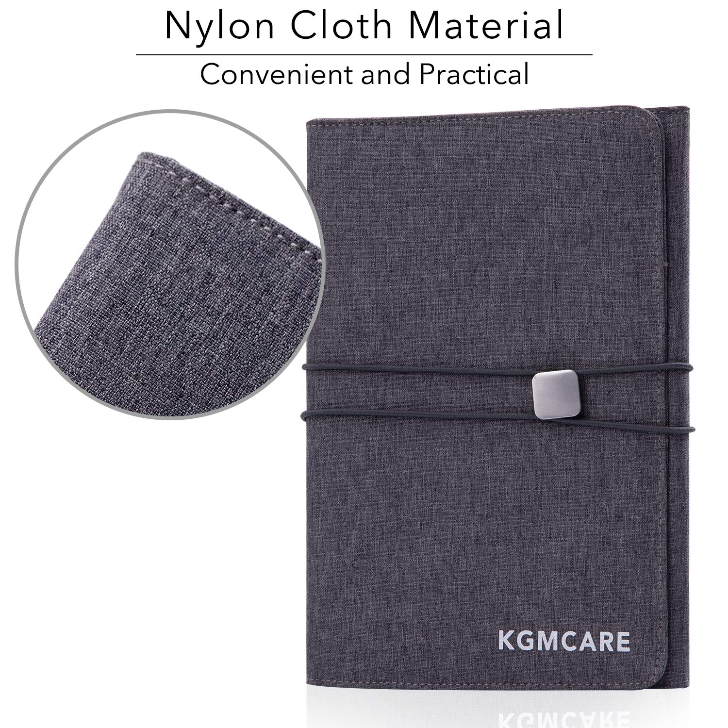 Folio Cover Compatible with Rocketbook Everlast Fusion, Cloth Fabric, Multi Organizer Men & Women Folder with Pen Loop/Phone Poc