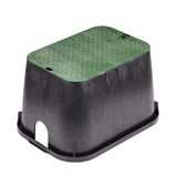 NDS 113BC 14 x 19 Standard Series Sprinkler Valve Box Black with Green BoltDown Cover
