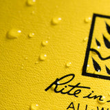 Rite In The Rain Weatherproof Hard Cover Notebook, 4.75 X 7.5X 0.625, Yellow Cover, Journal Pattern (No. 390F)