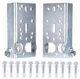 1 Pair Garage Door Bottom Lifting Bracket, with 12 Pcs M6 Mounting Bolts, for 7/16-Inch Stem, Residential Bottom Roller Brackets
