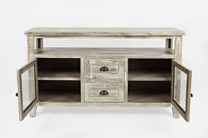Artisan'S Craft 54'' Farmhouse Distressed Acacia Console Tv Stand