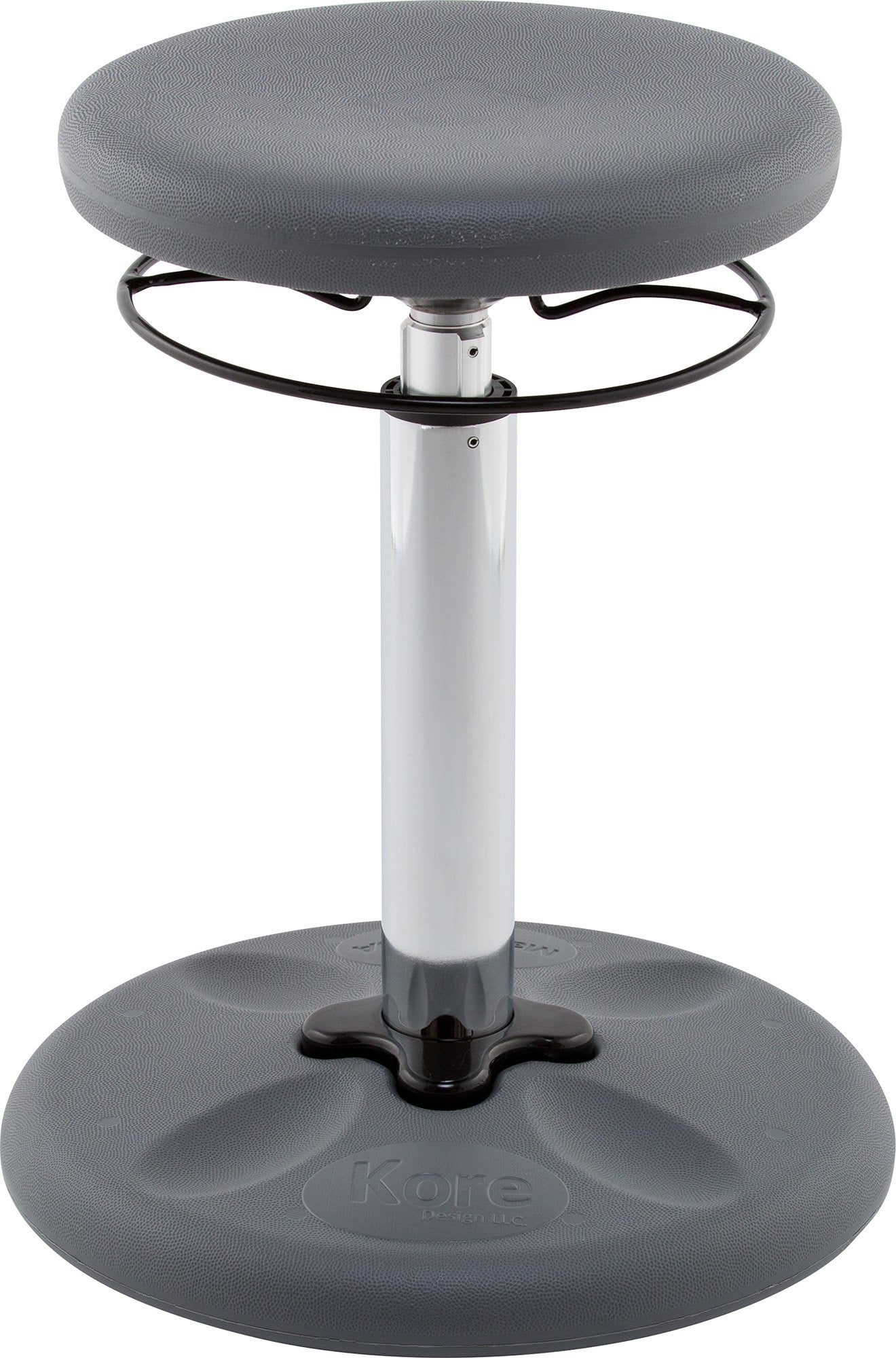 Kore Kids Adjustable Height Tall Wobble Chair - Flexible Seating Stool For Classroom, Elementary School, Add/Adhd - Assembled In