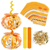 CCINEE Thanksgiving Pumpkin Crafts for Kids, 30 Sets Pumpkins Paper DIY Kits Religious Friuts Holiday Ornaments Fall Party Favor