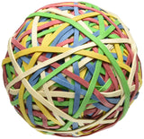 ACCO Rubber Band Ball, 270 Bands per Ball, Assorted Colors (A7072153)