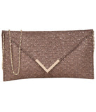 Adisa Cl029 Women Clutch/Sling Bag (Copper),Copper,,B079KHPSKB