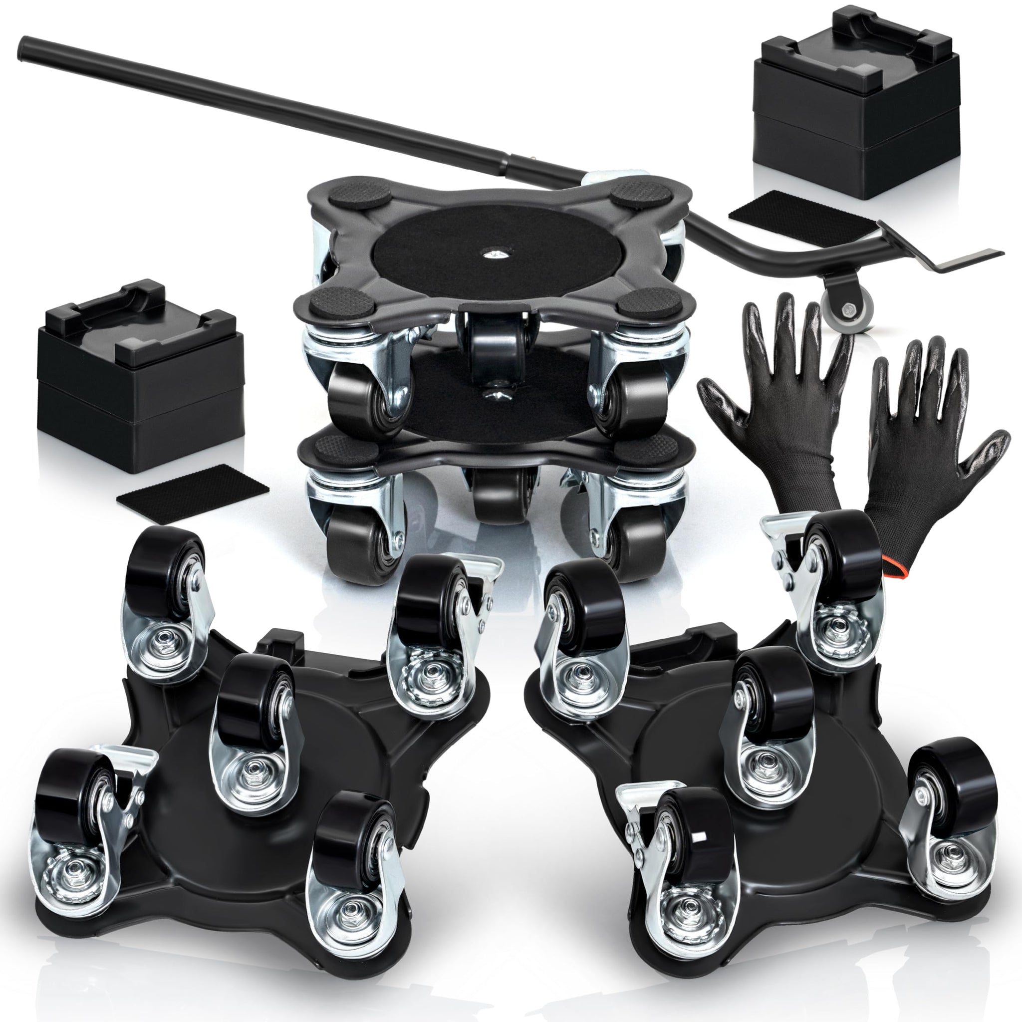 Furniture Movers with Wheels - Set of 4 Heavy Duty Furniture Lifter Tool with 2000 lbs Load Capacity, Easy Sliders Dolly for Mov