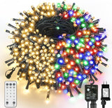 VTECHOLOGY 500 LED Dual Color Changing Christmas Tree Lights,170ft Connectable Christmas Lights String with 11Modes Fairy String