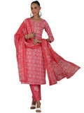 Libas Women'S Pure Cotton Kurta Set (48900_Pink