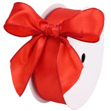 LIZLOVESS Red Satin Wired Ribbon 1.5 Inch, Wire Edge Ribbon for Gift Wrapping, Baby Shower, Wedding Decor, Christmas Tree, Craft