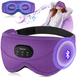 TOPOINT Sleep Mask with Bluetooth Headphones, 3D Eye Mask for Sleep Headphones with White Noise, Total Blackout, 5.4 Bluetooth, 