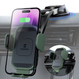 [Upgraded Version] ZeeHoo Wireless Car Charger,15W Fast Charging Auto-Clamping Car Mount, Dash, Air Vent Charging Car Phone Hold