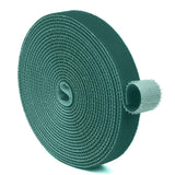 TNP Hook and Loop Tape Strap Cable Ties Fastener (Green) (15 Feet) - Sticky Self Adhesive Nylon Fabric Roll Wrap 0.75 Wide 5 Yar
