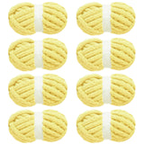MABOZOO Chunky Yarn for Crocheting 8 Pack,Buttercup Fluffy Jumbo Chenille Yarn,Soft Plush Yarn Bulky,Giant Thick Fuzzy Yarn for 