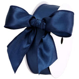 LIZLOVESS Navy Blue Satin Wired Ribbon 1.5 Inch, Wire Edge Ribbon for Gift Wrapping, 4th of July, Baby Shower, Wedding Decor, Ch