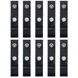 Boat Cover Snap Extender for Boat Canvas,Boat Cover Extensions,Black,Extension Sizes from 2 - Built in Finger Loops,10 Packs