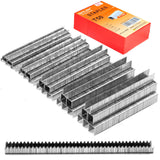 SITLDY Beveled Chiseled Pointed Heavy Duty T50 304 Stainless Steel Staples 2500-Count 5 Sizes Includes: 1/4, 5/16, 3/8, 1/2, 9/1