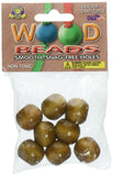Pepperell Round Wood Beads, 20mm, Maple, 8Pack