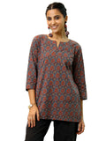 Libas Women'S Pure Cotton Straight Kurtis (29299I_Blue