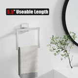 15-Piece Brushed Nickel Bathroom Accessories Set - 23.6 Towel Bar, Towel Ring, Toilet Paper Holder & Hooks, Wall Mounted Bathr
