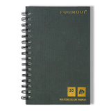 Watercolor Paper Pad, Fuumuui 5.5 * 8.5 inch 100% Cotton Paper (20 Sheets, 140lb/300g), Spiral Bound for Painting, Drawing, Art 