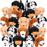Sosation 20 Pcs Mini Plush Stuffed Dogs Bulk Dog Party Favors Adopt a Puppy Toy Back to School Party Favor Soft Plush Animal for