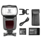 Flashpoint Zoom Li-on R2 TTL On Camera Flash Speedlight for Sony, 2.4G 1/8000 HSS Wireless Flash Speedlite Photography w/1.5 sec