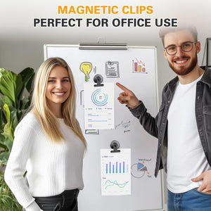12pack Fridge Magnets Refrigerator Magnets Magnetic Clips Heavy Duty Detailed List Display Paper Fasteners on Home& Office& Teac