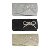 Snappsy Clutch Purse For Women Tote Purse Glitter Rhinestone Purse Women Evening Bag Silver