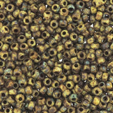 Picasso Brown Tan Matte 22 Grams Miyuki 8/0 Seed Bead 22 Gram