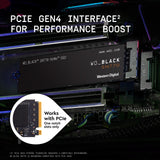 Western Digital WD_BLACK 1TB SN770 NVMe Internal Gaming SSD Solid State Drive - Gen4 PCIe, M.2 2280, Up to 5,150 MB/s - WDS100T3