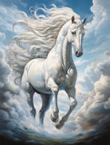 Diymood DIY 5D Diamond Painting Kits for Adults Horse - Diamond Art Kits for Adults Animal | Full Drill Round | Crystal Mosaic P