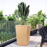 Kuber Industries 26Inch Roto Mould German Polymer Extra Large Big Size Flower Pot | Indoor/Outdoor Tree Gamla Planter For Livin