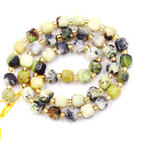 Malahill Wholesale Natural Faceted Stone Beads for Jewelry Making Sold per Bag 5 Strands Inside Cube Australia Jade 6mm