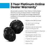 Boss Audio Systems Mr62B 200 Watt Per Pair, 6.5 Inch, Full Range, 2 Way Weatherproof Marine Speakers Sold In Pairs, Black