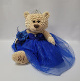 KINNEX COLLECTIONS SINCE 1997 20 Quince Anos Quinceanera Last Doll Teddy Bear with Dress (Centerpiece) ~ ARC16832-15 (Royal Blue