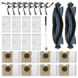 FFsign 28 Pack Replacement Parts Compatible with Eufy C10 Robot Vacuum, Self Emptying RoboVac Accessories Kit 2 Rolling Brushes,
