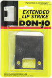 DonJo EL 125 18 Gauge Extended Lip Strike, Satin Stainless Steel Finish, 21/2 Width x 21/4 Height (Pack of 10)