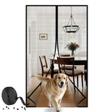 HADOR Magnetic Screen Door Mesh with Super Strong Magnets Fit Door Size 36 X 80, Mesh Size 38 X 81 Heavy Duty Door Net Screen fo