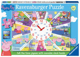 Ravensburger Peppa Pig: Tell The Time 60 Piece Clock Jigsaw Puzzle for Kids - Screen-Free Activity Boosts Concentration and Focu