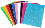Eclet Multicolor A4 Size Non-Adhesive Glitter Sheet Paper (10 Sheets, 250Gsm, 499G) For Crafts