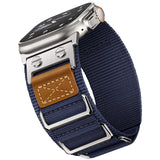 Suitisbest Rugged Bands Compatible for Apple Watch Ultra Band 49mm 46mm 45mm 44mm 42mm, 3 Ring Military Nylon Sport Durable Meta