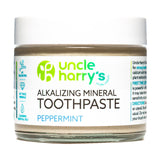 Uncle Harry's Peppermint Remineralizing Toothpaste | Natural Whitening Tooth Paste Freshens Breath & Promotes Enamel | Vegan Flu