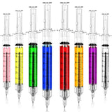 24Pcs Syringe Pen, Multi-Color Retractable Fun Nurses Week Gifts Bulk, Black Ink Novelty Pens Set, Nurse Accessories for Work an
