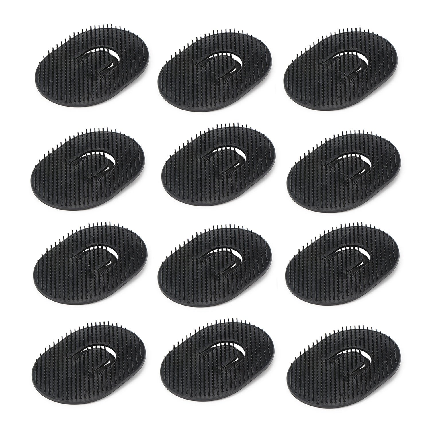 12pcs Palm Brush for Men, Segbeauty Portable Hair Brushes Plastic Beard Comb Shampoo Brushes Pocket Comb Scalp Massage Brush for