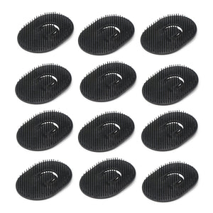 12pcs Palm Brush for Men, Segbeauty Portable Hair Brushes Plastic Beard Comb Shampoo Brushes Pocket Comb Scalp Massage Brush for