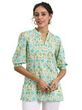 Libas Women'S Cotton Floral Regular Kurti (29615 Off White