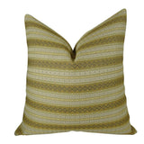 Plutus Brands Plutus Full Stripe Handmade Throw Pillow, 12 X 25, Taupe/Gray