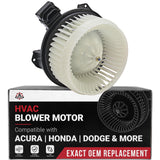 Lower HVAC Blower Motor - Compatible with Acura, Buick, Cadillac & More - MDX, RDX, TL, TSX, Lucerne, DTS - Heater Blower Motor - Blower Motor Assembly - Replaces 15-80644, 15-80644AA, 79310STKA41